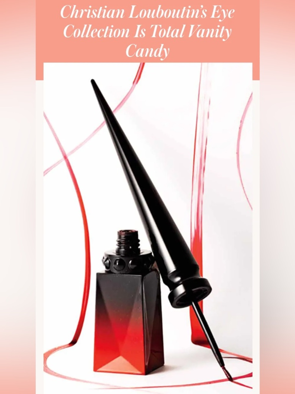 Christian Louboutin Rouge Red Eyeliner 001 Oeil Vinyle Luminous Ink Liner - Picture 3 of 7